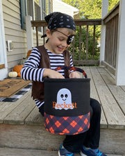 Personalised Embroidered Trick-or-Treat Basket