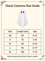Kids Ghost Halloween Costume