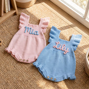 Personalised Yarn Baby Romper