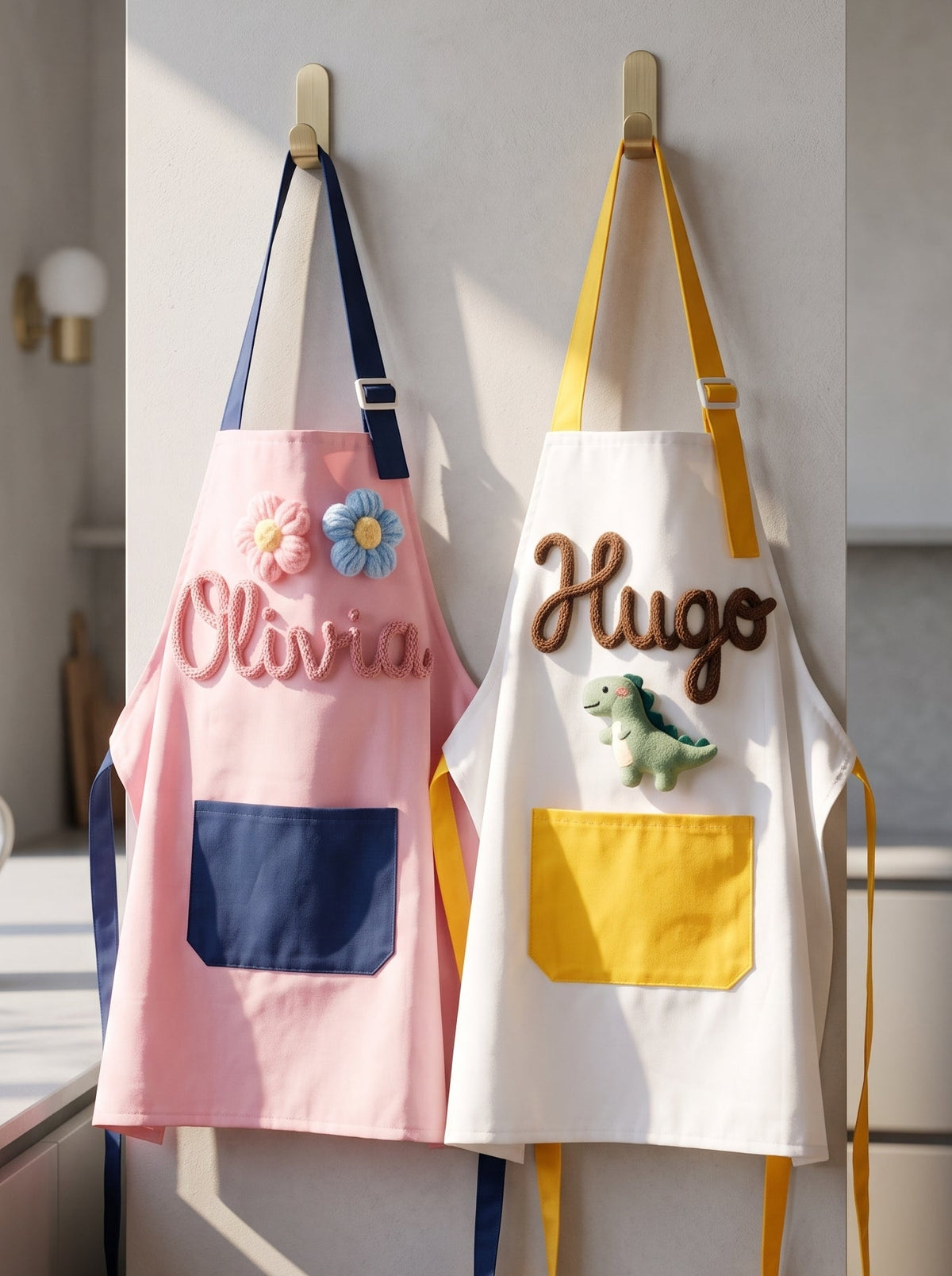 Personalised Kids Yarn Apron