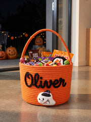 Personalised Trick-or-Treat Yarn Basket