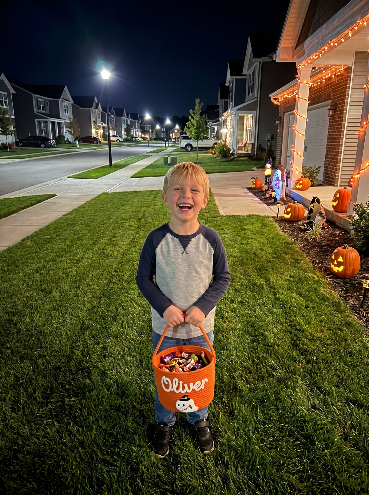 Personalised Trick-or-Treat Yarn Basket