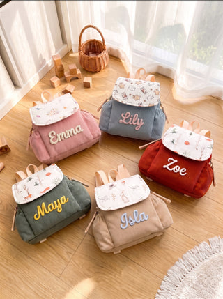 Personalised Yarn School Backback