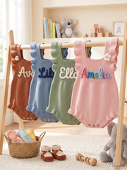 Personalised Yarn Baby Romper