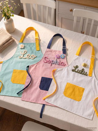 Personalised Kids Yarn Apron