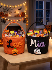 Personalised Trick-or-Treat Yarn Basket