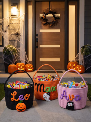Personalised Trick-or-Treat Yarn Basket