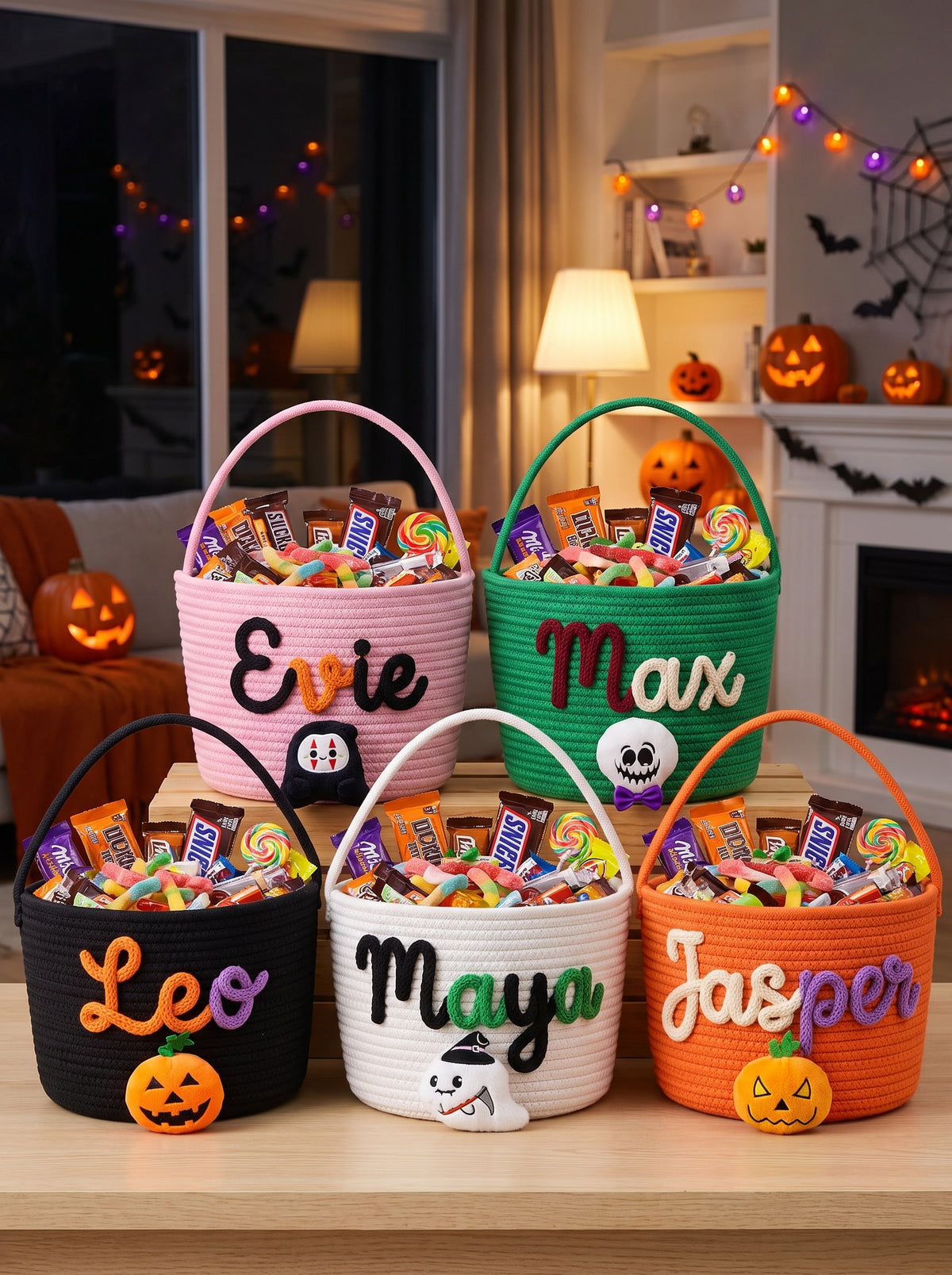 Personalised Trick-or-Treat Yarn Basket