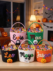 Personalised Trick-or-Treat Yarn Basket