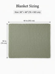 Personalised Embroidered Cotton Blanket