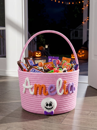 Personalised Trick-or-Treat Yarn Basket