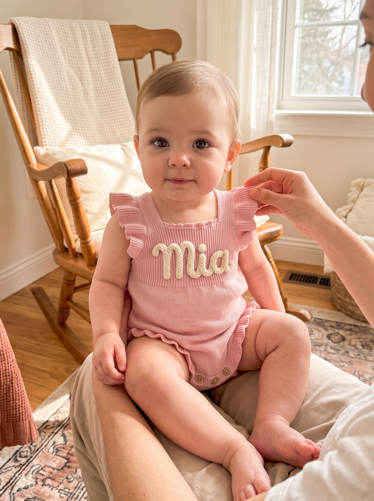 Personalised Yarn Baby Romper