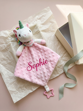 Personalised Baby Animal Comforter
