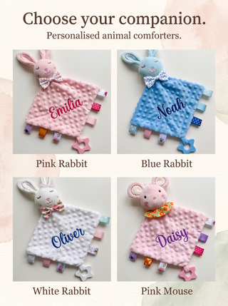 Personalised Baby Animal Comforter