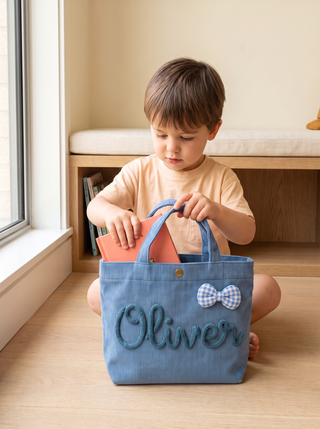 Personalised Corduroy Kids Tote Bag