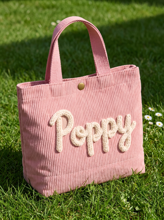Personalised Corduroy Kids Tote Bag