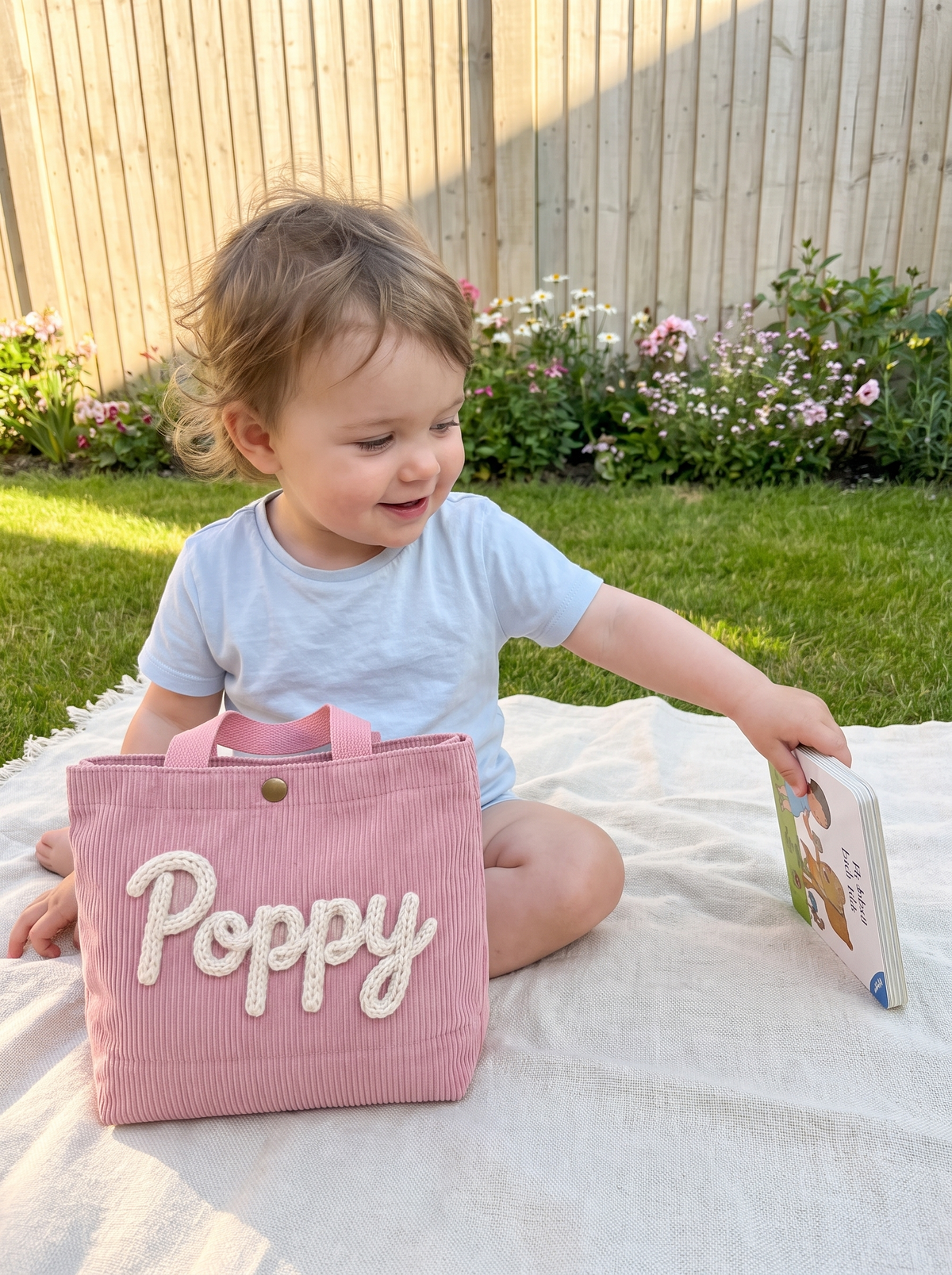 Personalised Corduroy Kids Tote Bag