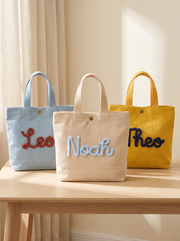 Personalised Corduroy Kids Tote Bag