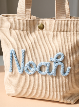 Personalised Corduroy Kids Tote Bag