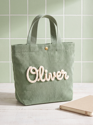 Personalised Corduroy Kids Tote Bag