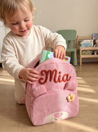 Personalised Corduroy Kids Backpack