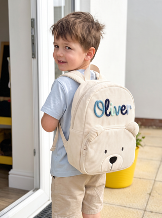 Personalised Corduroy Kids Backpack