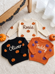 Personalised Halloween Pumpkin Sweater