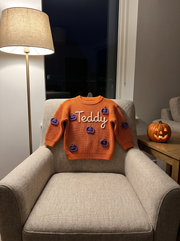 Personalised Halloween Pumpkin Sweater