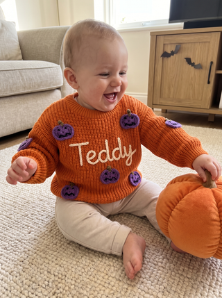 Personalised Halloween Pumpkin Sweater