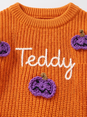 Personalised Halloween Pumpkin Sweater